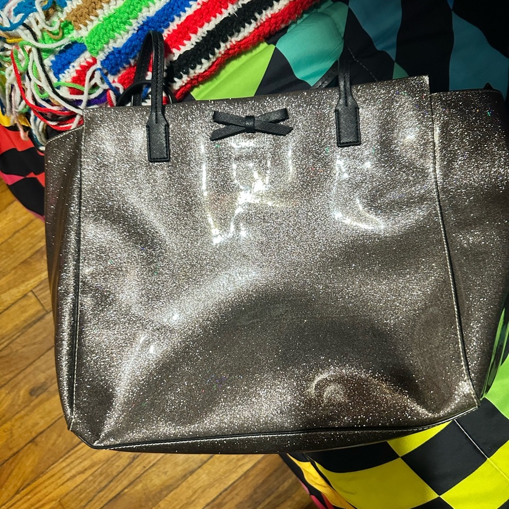 Kate Spade Elegant Glittery Tote Bag w/wallet